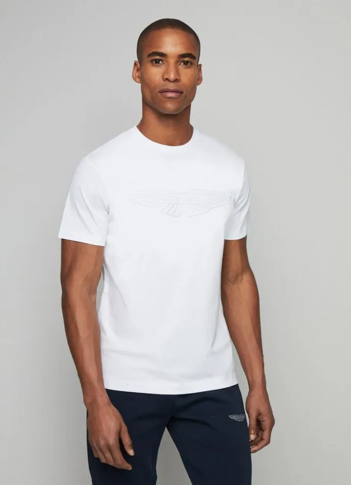 Men Tshirts Hackett London Aston Martin Classic Fit TShirt White