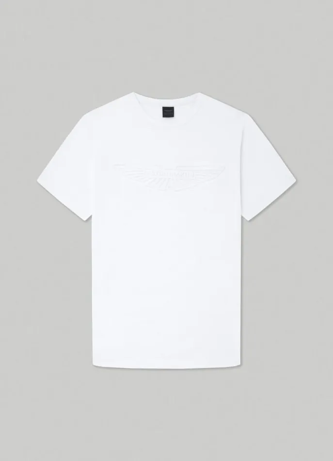 Men Tshirts Hackett London Aston Martin Classic Fit TShirt White