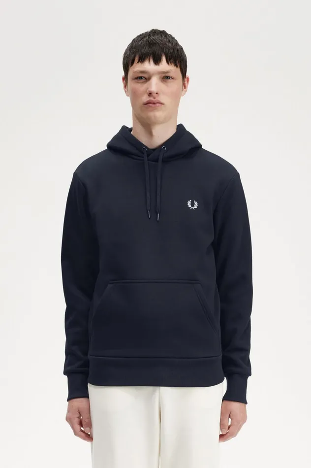 Men Tape Detail Hooded Sweatshirt Fred Perry Sweatshirts