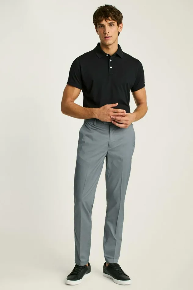 Men Tech Trouser Lava Smoke Dark Grey Bonobos Chinos