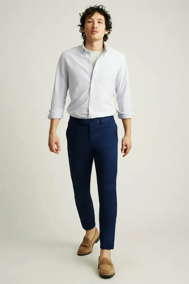 Men Tech Trouser Maritime Blue Bonobos Chinos