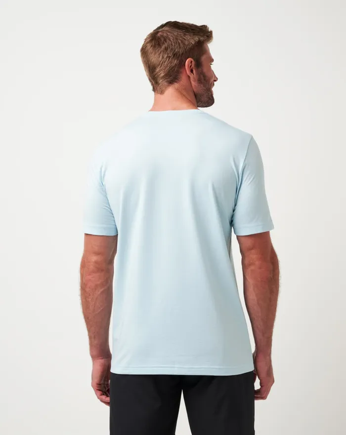 Men Tees TravisMathew HEATER TEE Cory Blue