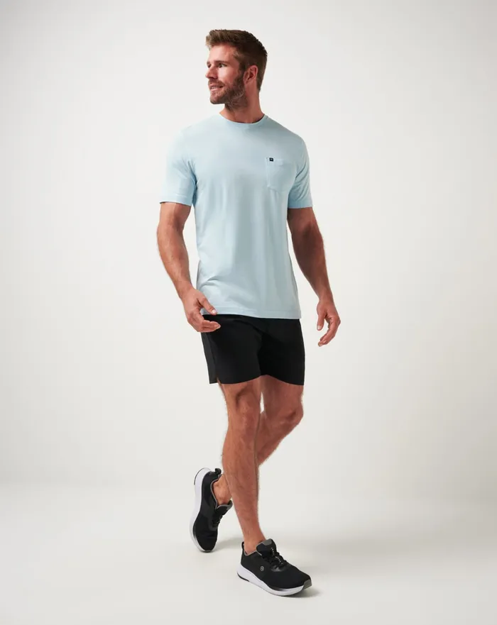 Men Tees TravisMathew HEATER TEE Cory Blue