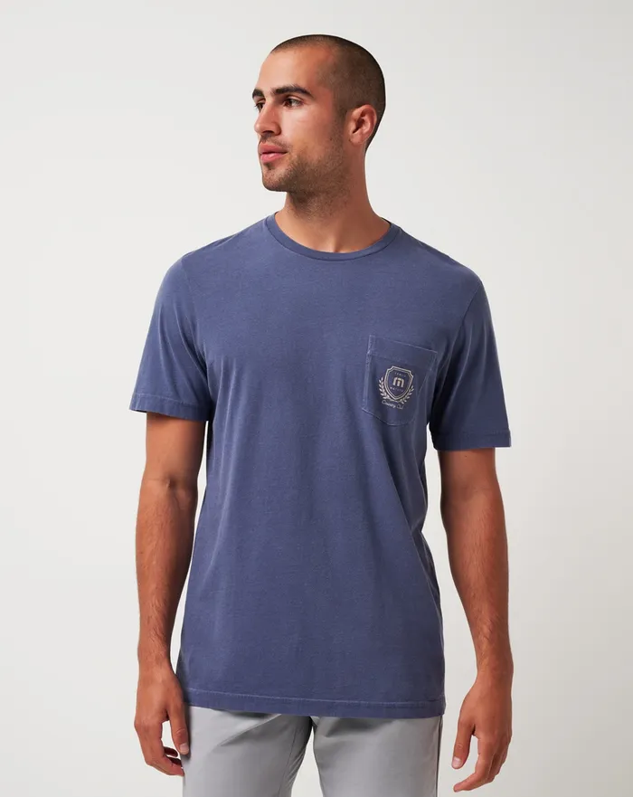 Men Tees TravisMathew LOCAL FAVORITE TEE Vintage Indigo