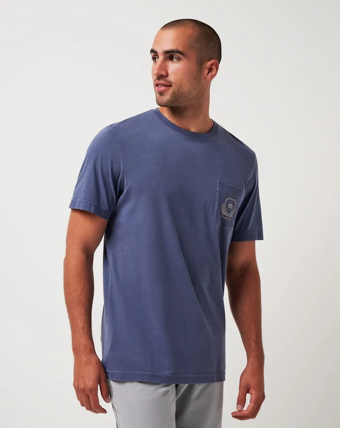 Men Tees TravisMathew LOCAL FAVORITE TEE Vintage Indigo