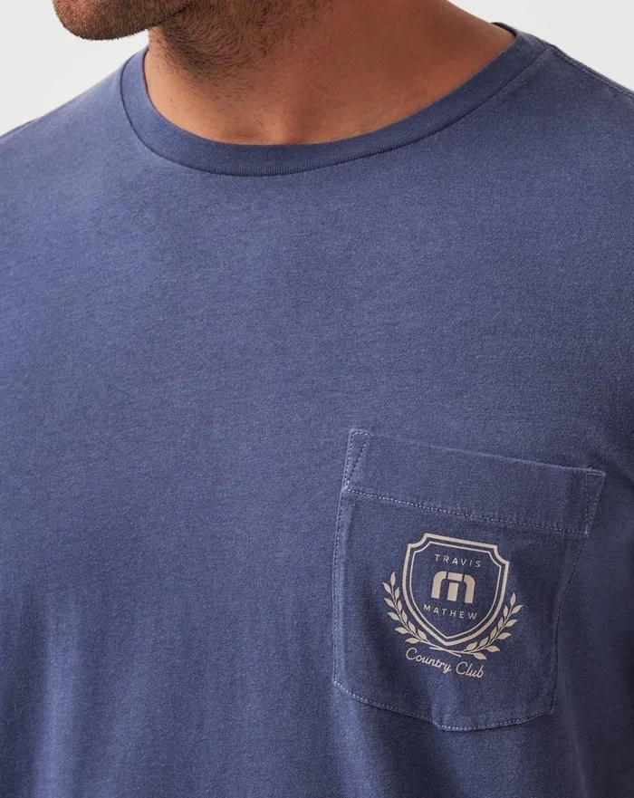 Men Tees TravisMathew LOCAL FAVORITE TEE Vintage Indigo