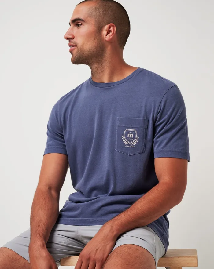 Men Tees TravisMathew LOCAL FAVORITE TEE Vintage Indigo