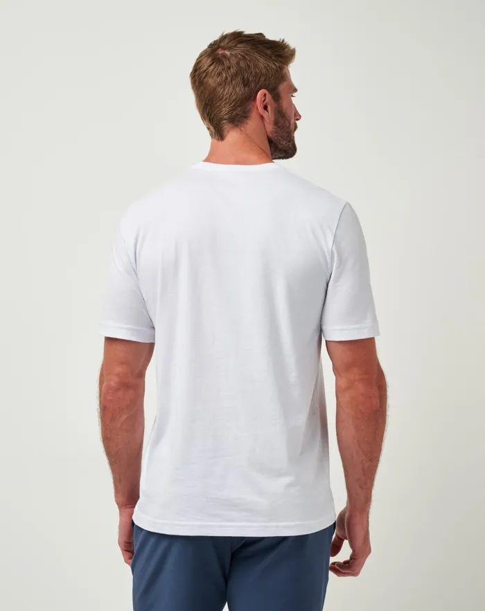 Men Tees TravisMathew TEXAS RANGERS STRIKE ONE TEE White