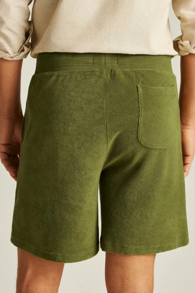 Men Terry Short Olive Green Drab Bonobos Casual Shorts