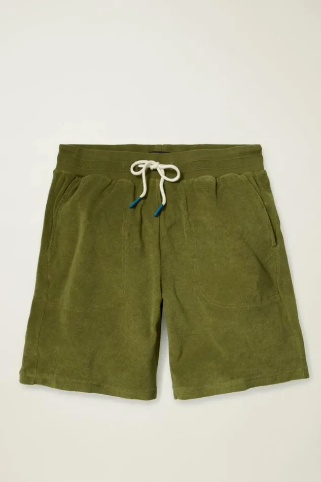 Men Terry Short Olive Green Drab Bonobos Casual Shorts