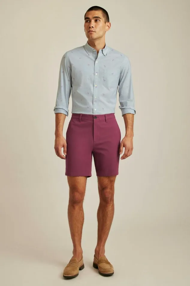 Men The Chino Short 20 Crushed Violet Bonobos Chino Shorts