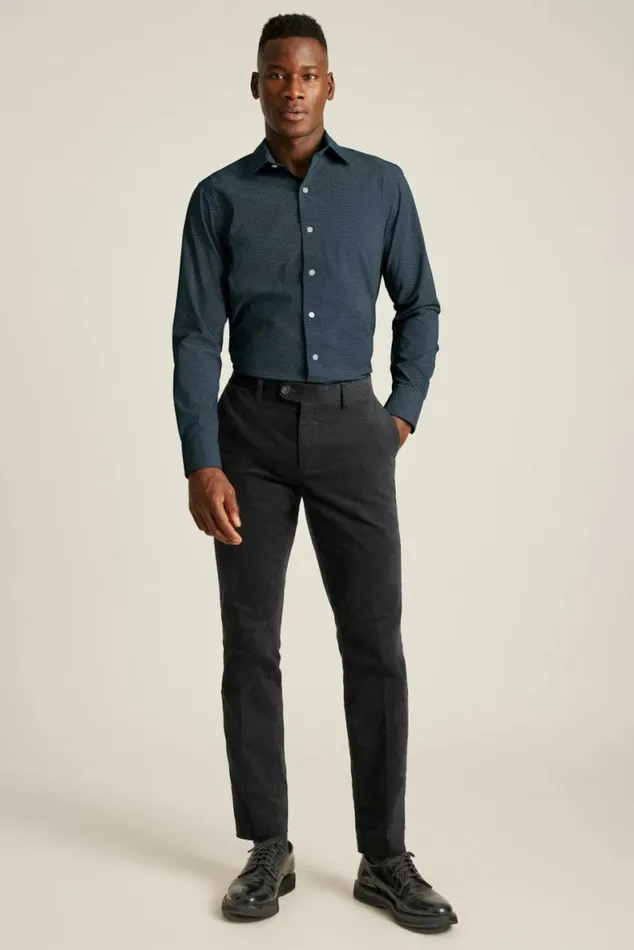 Men The Desk To Dinner Shirt Navy Geo Bonobos Business Casual Shirts