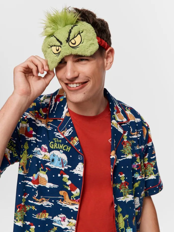 Men The Grinch Short Sleeve Pj Set Multi Peter Alexander Sets