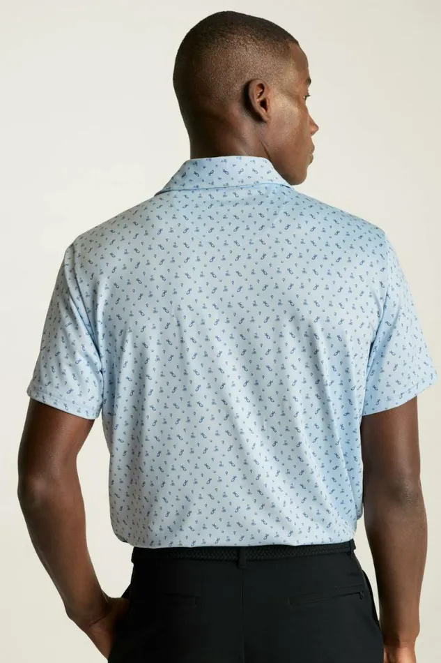 Men The Performance Golf Polo First Tee Blues Bonobos Polos