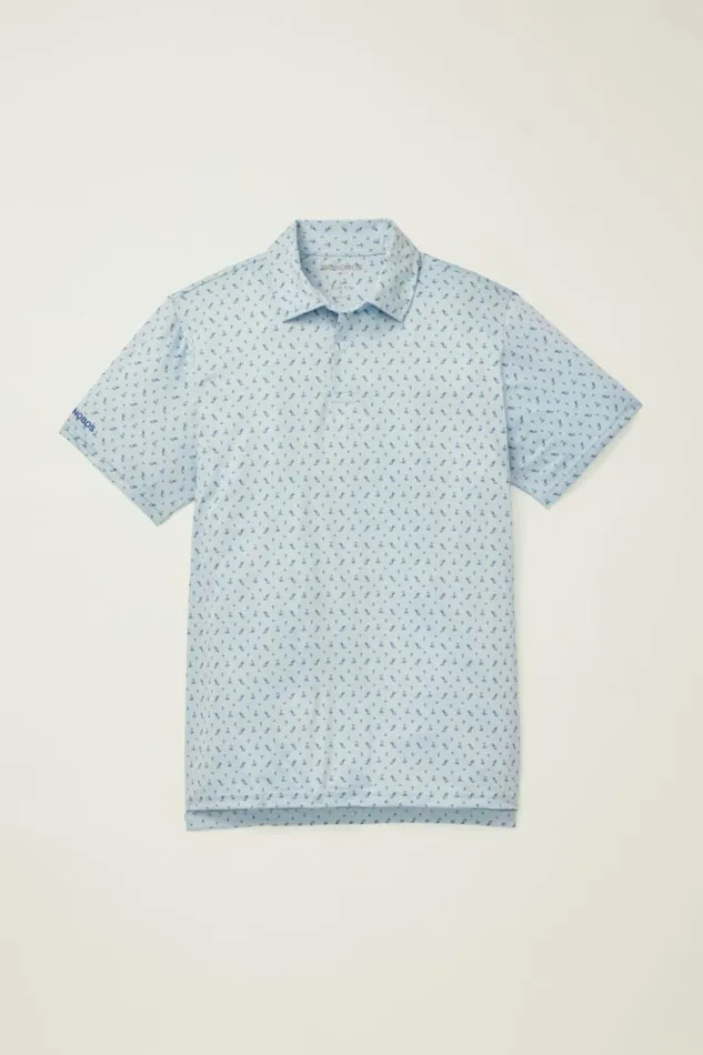 Men The Performance Golf Polo First Tee Blues Bonobos Polos