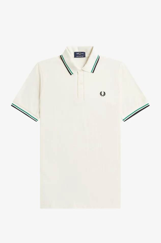Men The ShirtM12 Light Ecrufred Perry Greenblack Fred Perry The Fred Perry Shirt