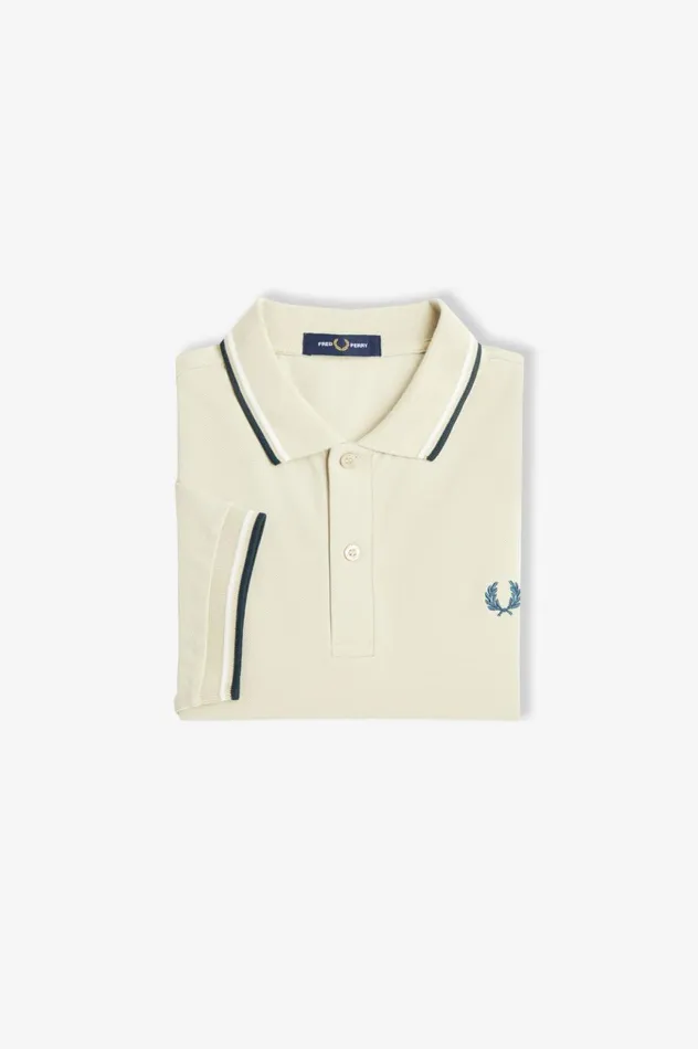 Men The ShirtM3600 Light Oystersnow Whitepetrol Blue Fred Perry The Fred Perry Shirt Men The ShirtM3600 Light Oystersnow Whitepetrol Blue Fred Perry The Fred Perry Shirt