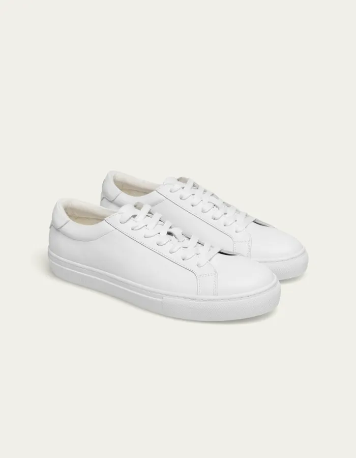 Men Theodor Leather Sneaker 8211 WhiteWhite Les Deux Shoes