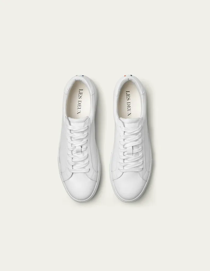 Men Theodor Leather Sneaker 8211 WhiteWhite Les Deux Shoes