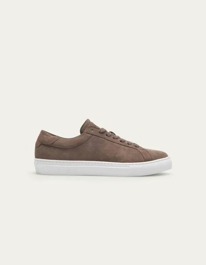 Men Theodor Suede Sneaker 8211 Walnut Les Deux Shoes