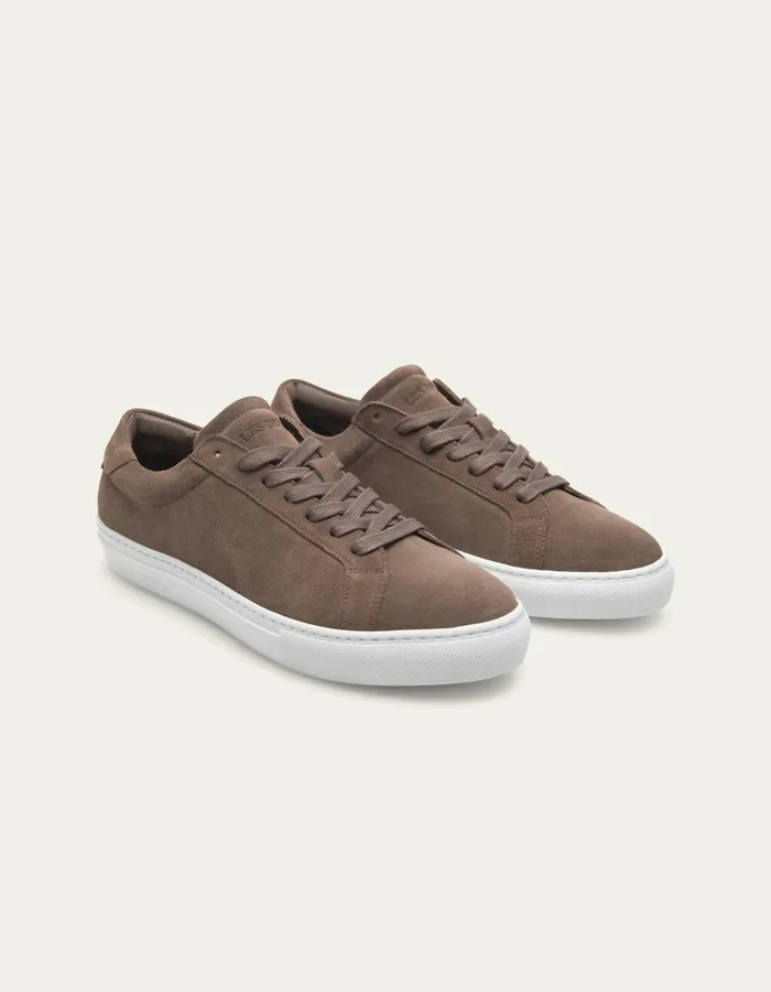 Men Theodor Suede Sneaker 8211 Walnut Les Deux Shoes