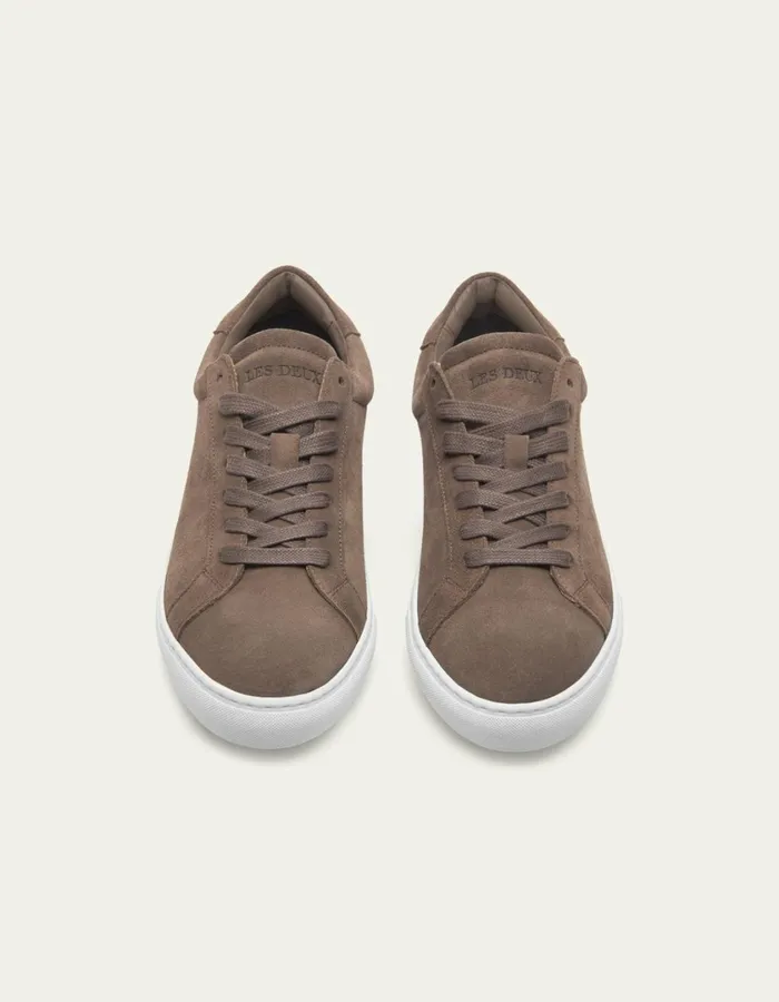 Men Theodor Suede Sneaker 8211 Walnut Les Deux Shoes