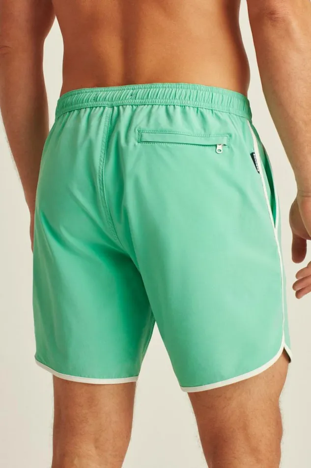 Men Throwback Swim Trunks Dusty Jade Green Bonobos Swim Trunks