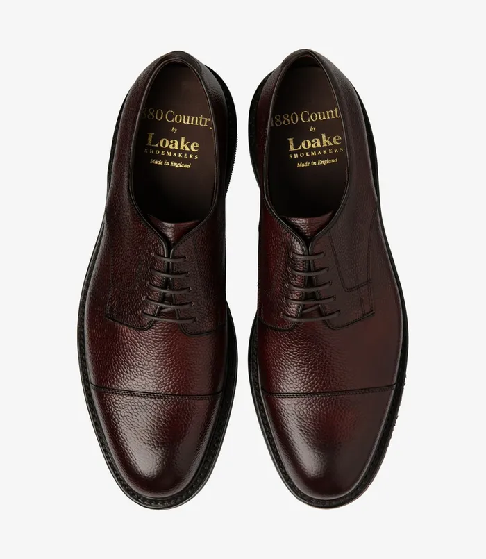 Men Toe Caps Loake Ampleforth Rosewood Grain Men Toe Caps Loake Ampleforth Rosewood Grain