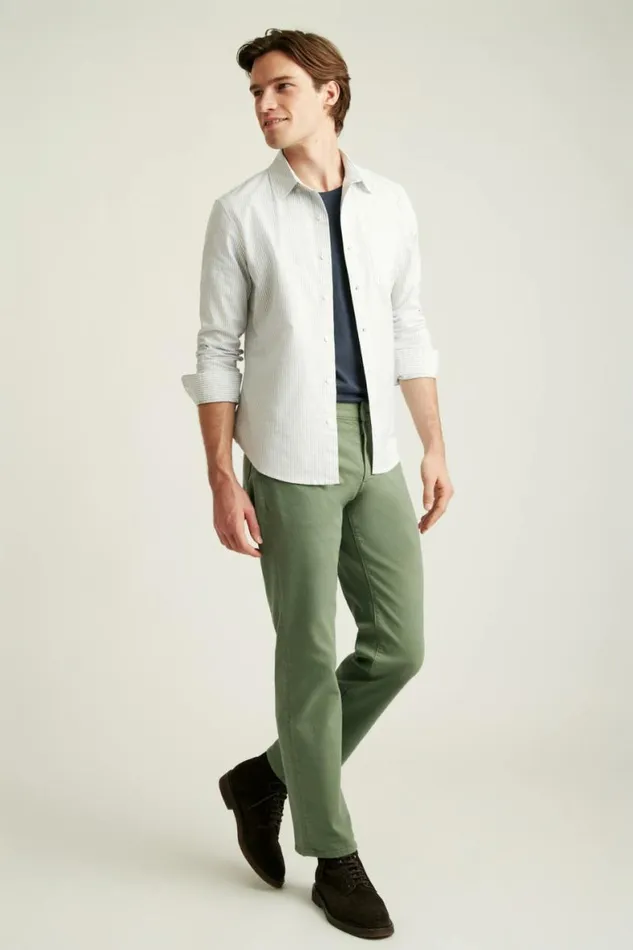 Men Travel Jeans Moss Green Bonobos Jeans