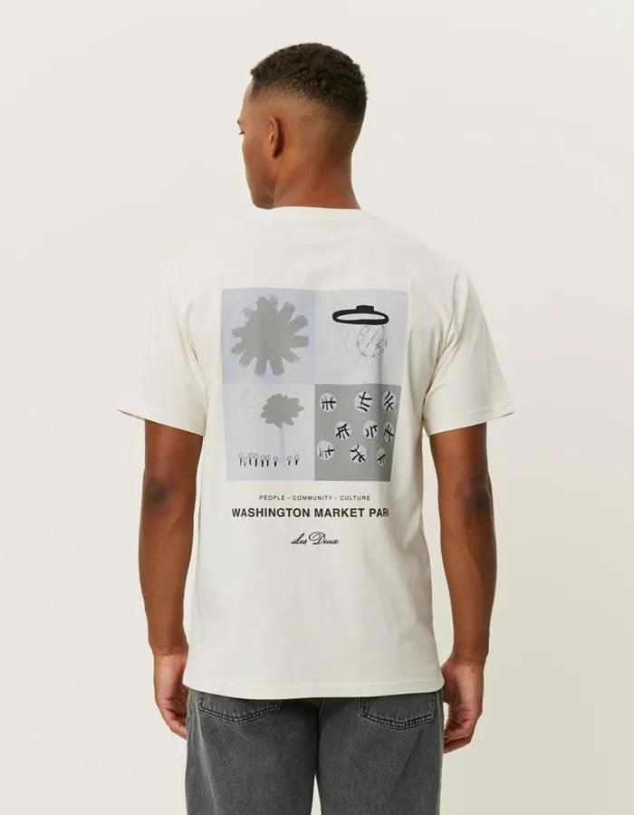 Men Tribeca TShirt 8211 Ivory Les Deux Tshirts