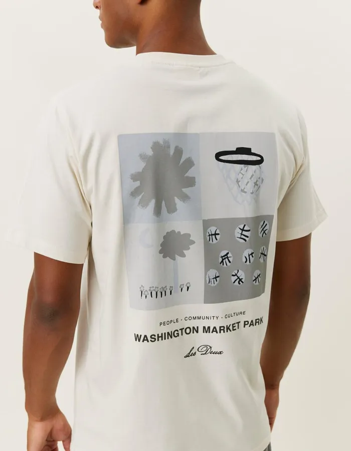 Men Tribeca TShirt 8211 Ivory Les Deux Tshirts