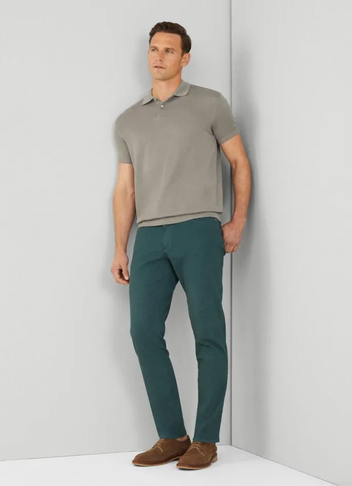 Men Trousers and Chinos Hackett London Regular Trinity Fit Trousers Bottle Green Men Trousers and Chinos Hackett London Regular Trinity Fit Trousers Bottle Green