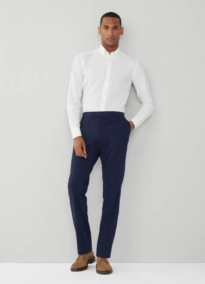 Men Trousers and Chinos Hackett London Slim Fit Stretch Trousers Navy