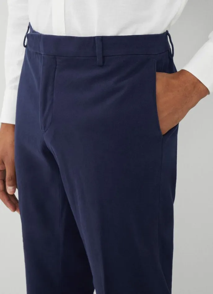 Men Trousers and Chinos Hackett London Slim Fit Stretch Trousers Navy