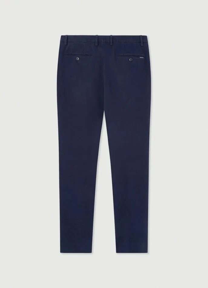 Men Trousers and Chinos Hackett London Slim Fit Stretch Trousers Navy