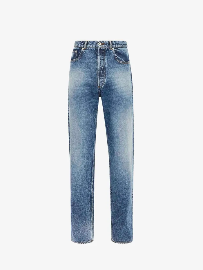 Men Trousers and Shorts JW Anderson STRAIGHT LEG DENIM JEANS Mid Blue
