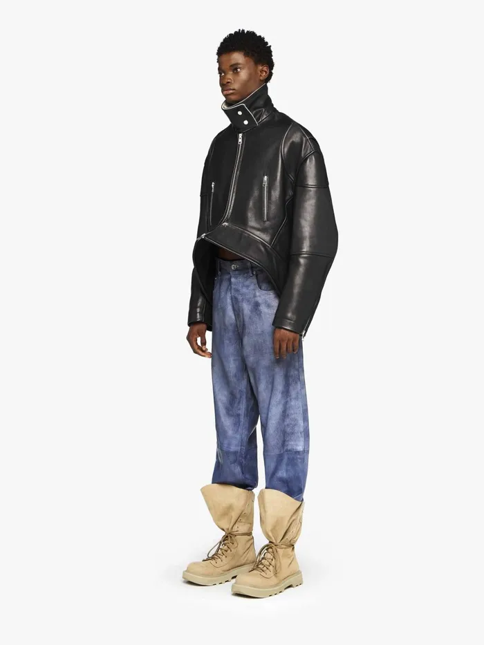 Men Trousers and Shorts JW Anderson STRAIGHT LEG LEATHER TROUSERS Mid Blue Men Trousers and Shorts JW Anderson STRAIGHT LEG LEATHER TROUSERS Mid Blue