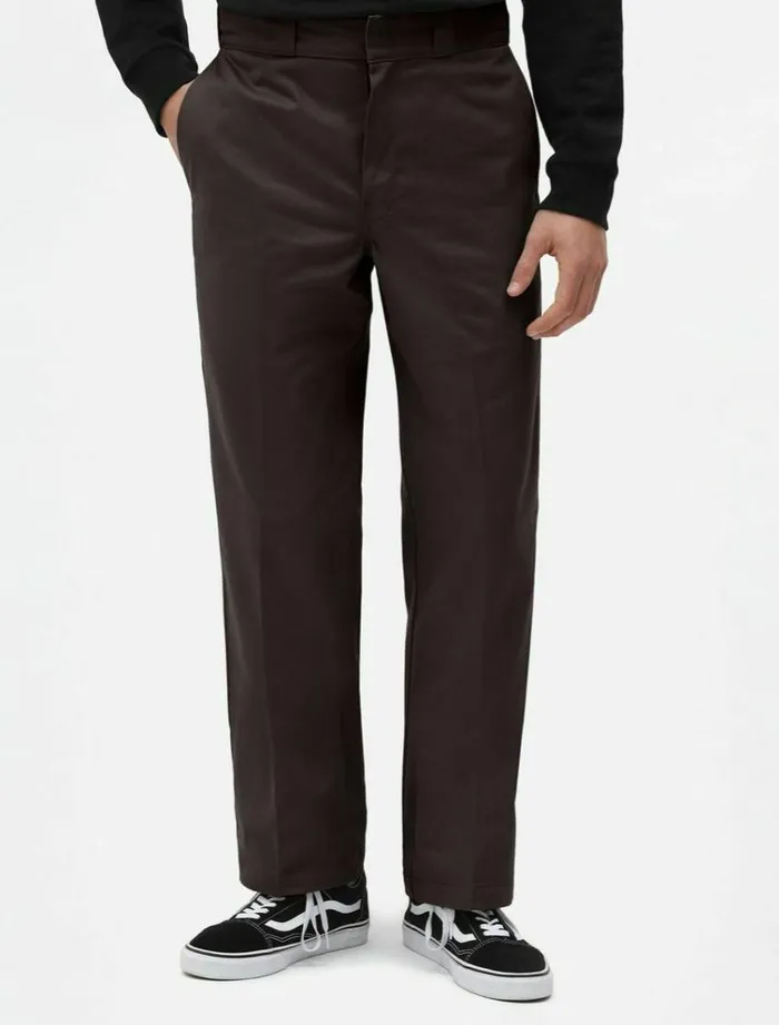 Men Trousers Dickies 874 Original Fit Work Pant Dark Brown