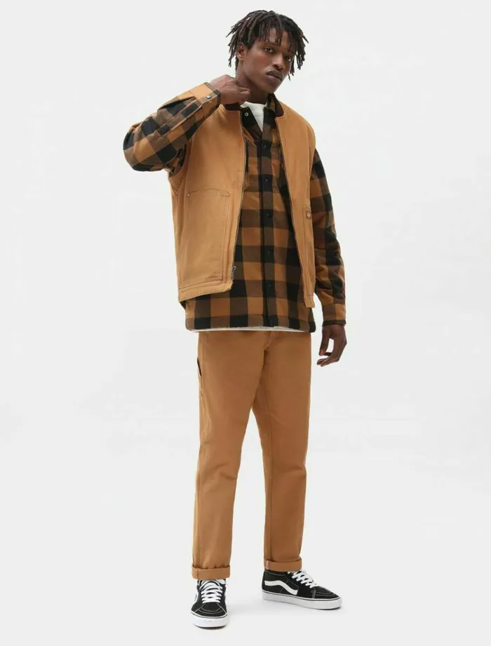 Men Trousers Dickies Duck Canvas Carpenter Pant Brown Duck