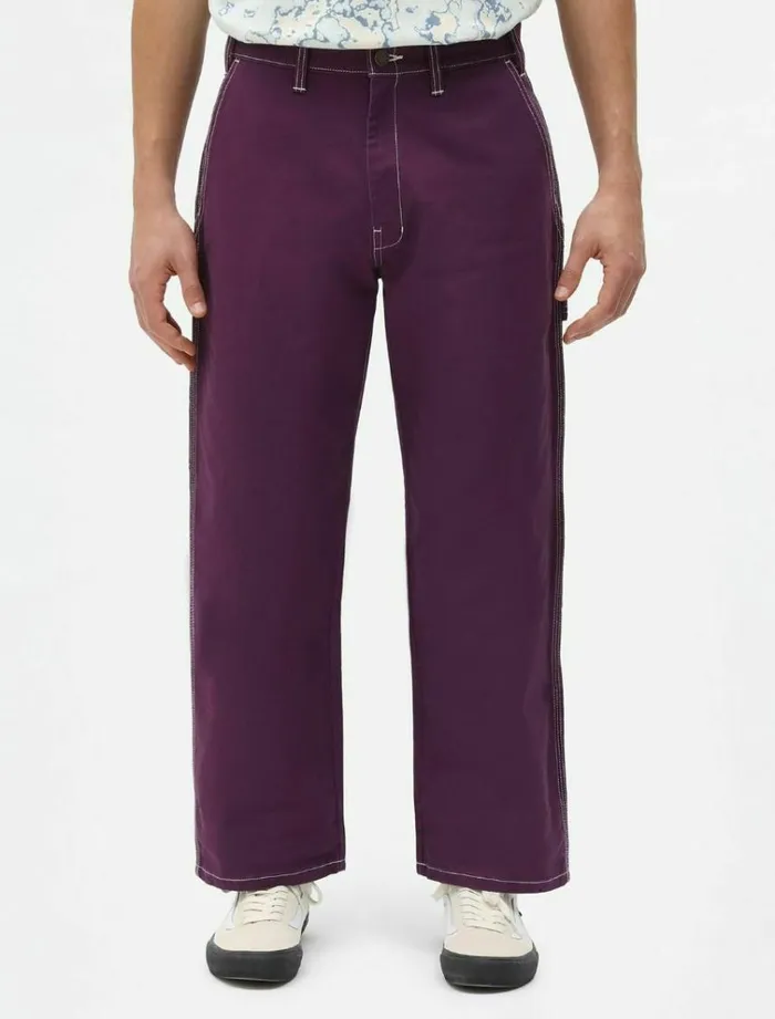 Men Trousers Dickies Wolverton Pant Purple