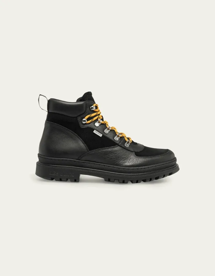 Men Tyler Mid Suede Boot 8211 BlackBlack Les Deux Shoes