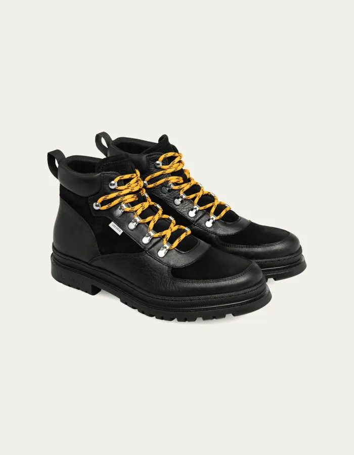 Men Tyler Mid Suede Boot 8211 BlackBlack Les Deux Shoes