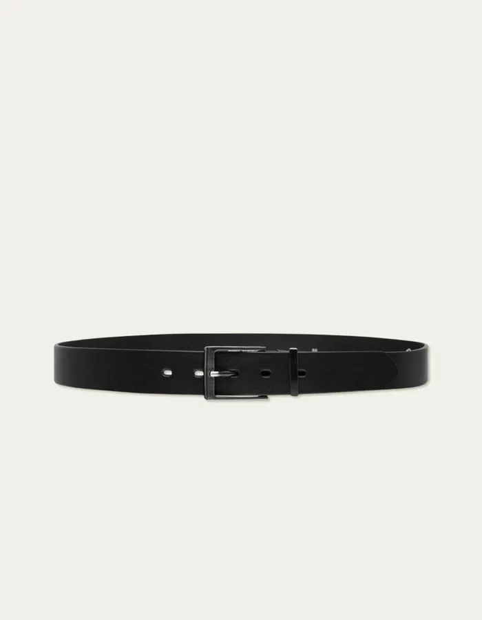 Men Walker Leather Belt 8211 BlackBlack Les Deux Belts