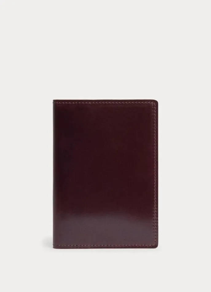 Men Wallets and Cardholders Hackett London Leather Tablet Case Oxblood Red