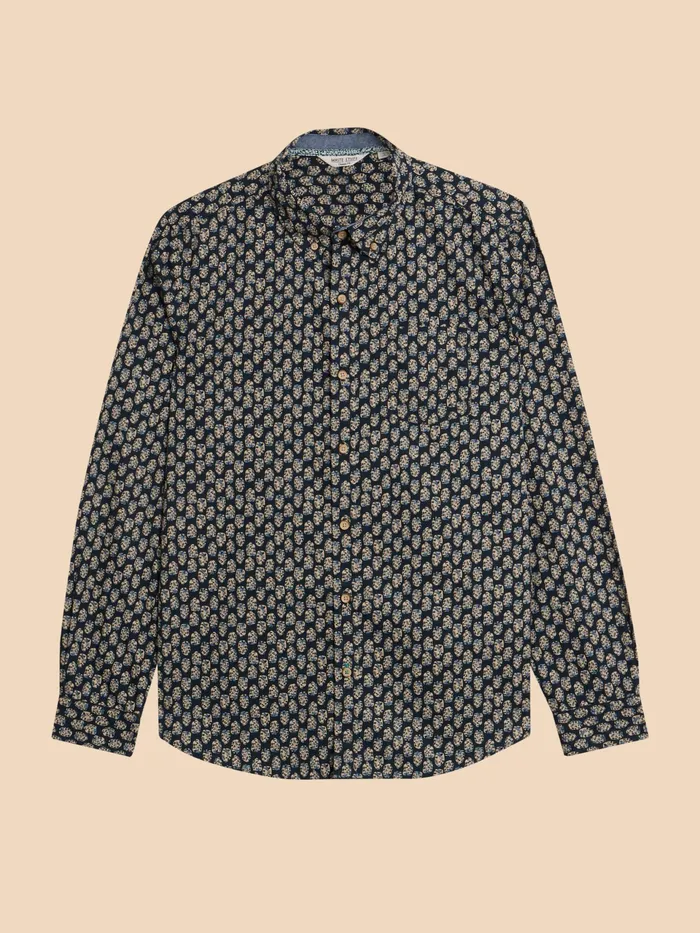 Men White Stuff Clothing Geo Floral Printed Shirt Men White Stuff Clothing Geo Floral Printed Shirt