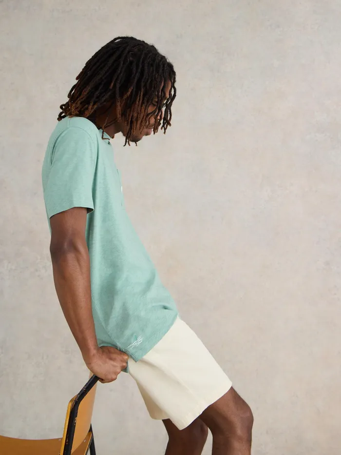 Men White Stuff Clothing Shark Pocket Graphic Tee