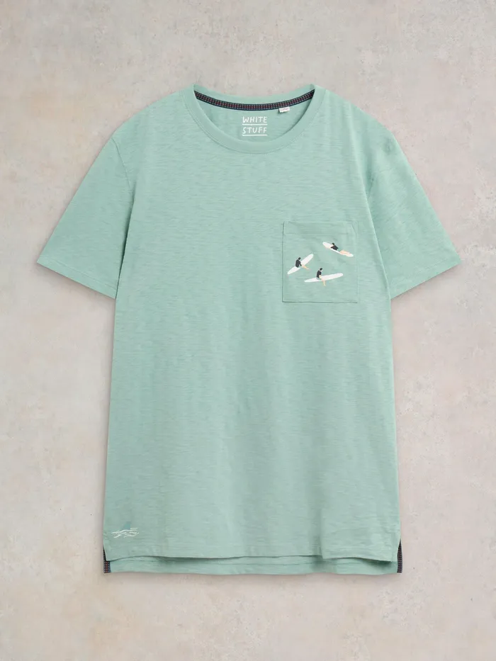 Men White Stuff Clothing Shark Pocket Graphic Tee