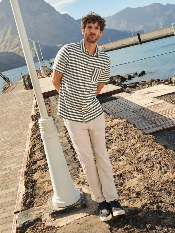 Men White Stuff Clothing Striped Jersey Shirt Men White Stuff Clothing Striped Jersey Shirt