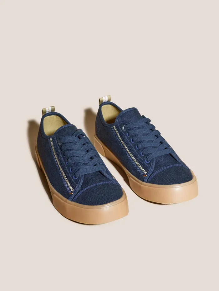 Men White Stuff Footwear Canvas Lace Up Plimsolls Men White Stuff Footwear Canvas Lace Up Plimsolls