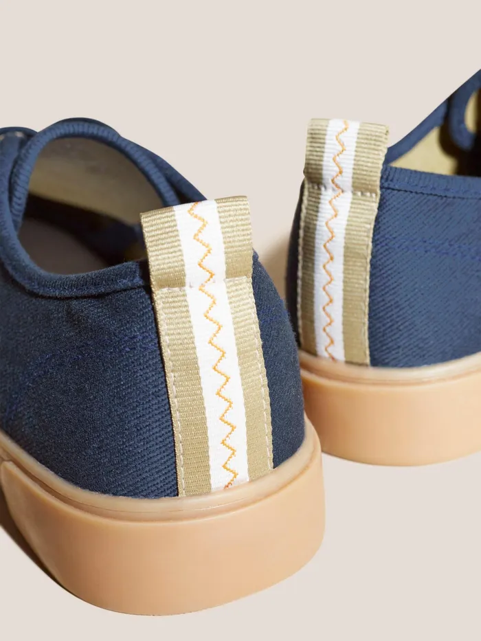 Men White Stuff Footwear Canvas Lace Up Plimsolls Men White Stuff Footwear Canvas Lace Up Plimsolls